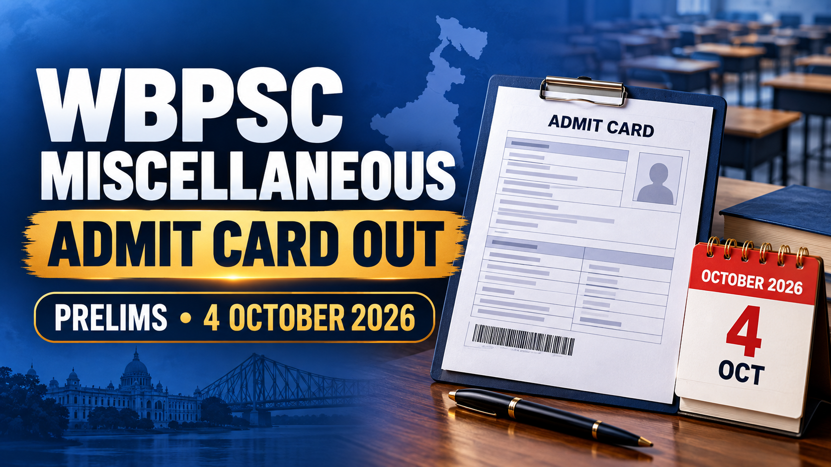 WBPSC Miscellaneous Admit Card 2026 Out: Prelims on 4 October, Download Steps and Exam Day Checklist